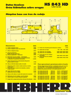 Liebherr HS 843 HD Specifications