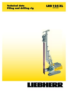 Liebherr LRB 125 XL Specifications