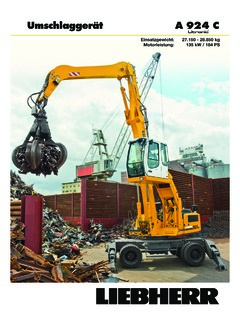 Liebherr A 924 C Litronic Specifications