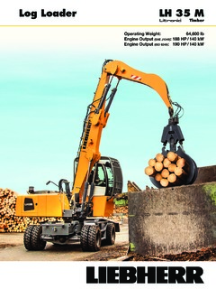 Liebherr LH 35 M Litronic Log Loader Specifications