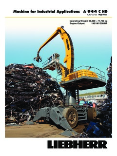 Liebherr A 944 C HD Litronic Specifications