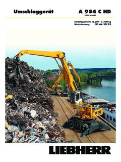 Liebherr A 954 C HD Litronic Specifications