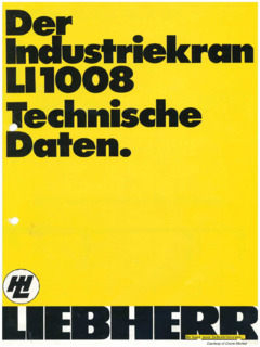 Liebherr LI 1008 Specifications