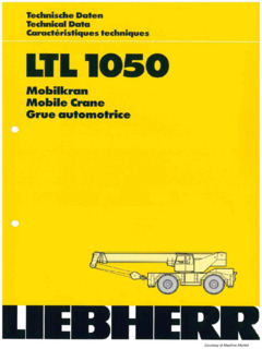 Liebherr LTL 1050 Specifications