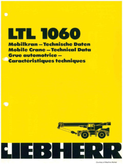 Liebherr LTL 1060 Specifications