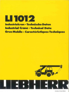 Liebherr LI 1012 Specifications