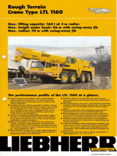 Liebherr LTL 1160 Specifications