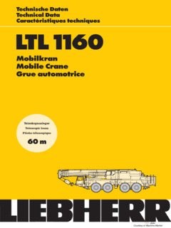 Liebherr LTL 1160 Specifications