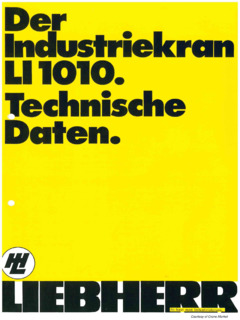 Liebherr LI 1010 Specifications