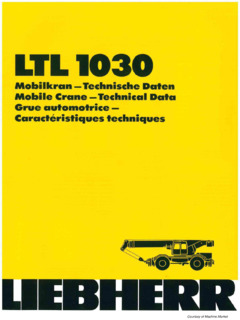 Liebherr LTL 1030 Specifications