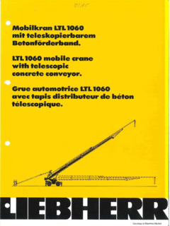 Liebherr LTL 1060 Specifications