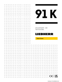 Liebherr 91 K Specifications