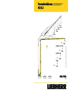 Liebherr 42 K.1 Specifications