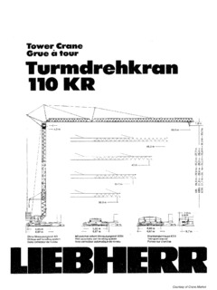 Liebherr 110 KR Specifications