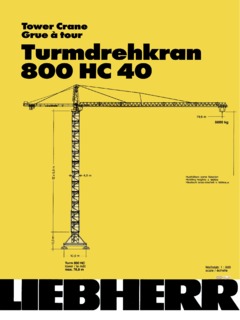 Liebherr 800 HC 40 Specifications