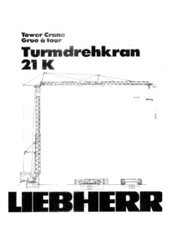 Liebherr 21 K Specifications