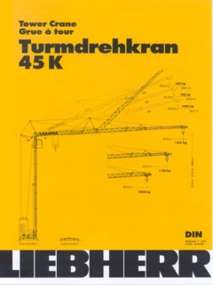 Liebherr 45 K Specifications CraneMarket