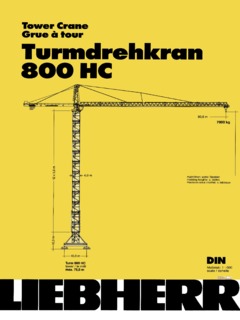 Liebherr 800 HC Specifications
