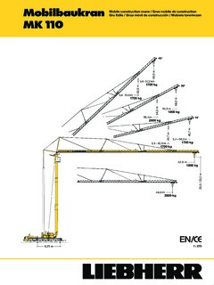 Tower Cranes Liebherr MK 110 Specifications CraneMarket