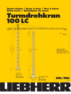 Liebherr 100 LC Specifications