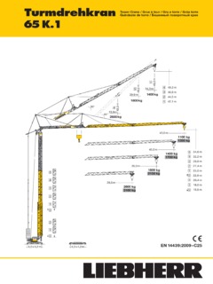 Liebherr 65 K.1 Specifications