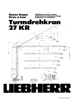 Liebherr 27 KR Specifications