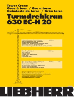 Liebherr 630 EC-H 20 Specifications