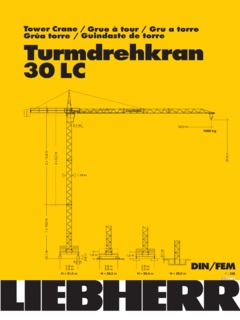 Liebherr 30 LC Specifications
