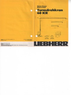 Liebherr 60 KR Specifications