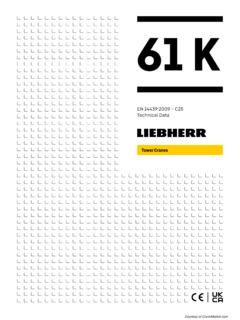 Liebherr 61 K Specifications