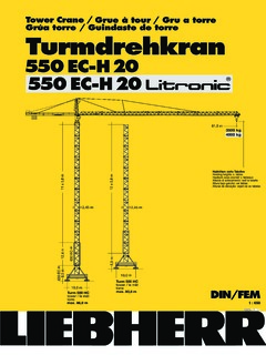 Liebherr 550 EC-H 20 Specifications