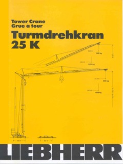 Liebherr 25 K Specifications