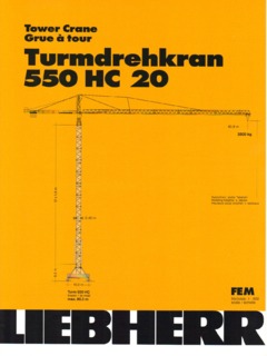 Liebherr 550 HC 20 Specifications