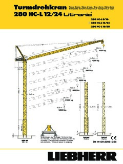 Liebherr 280 HC-L 12/24 Litronic Specifications