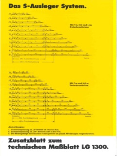 Liebherr LG 1300 Specifications
