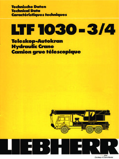 Liebherr LTF 1030-3 Specifications
