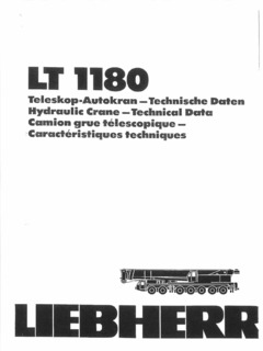 Liebherr LT 1180 Specifications