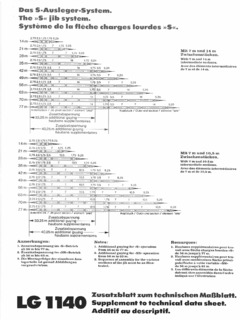 Liebherr LG 1140 Specifications