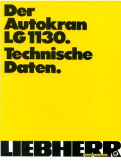 Liebherr LG 1130 Specifications