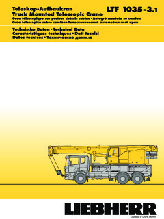 Liebherr LTF 1035-3.1 Specifications