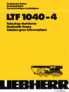 Liebherr LTF 1040-4 Specifications