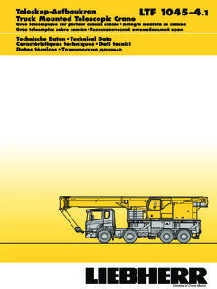Liebherr LTF 1045-4.1 Specifications