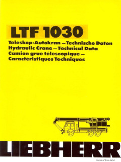 Liebherr LTF 1030 Specifications
