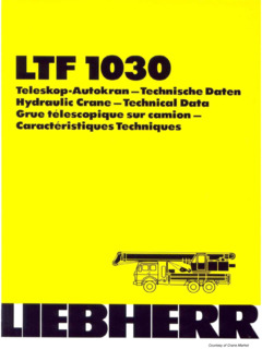 Liebherr LTF 1030 Specifications