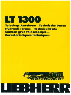 Liebherr LT 1300 Specifications
