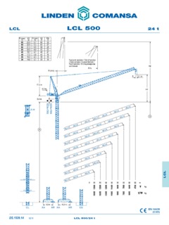 Comansa LCL 500 Specifications
