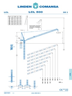 Comansa LCL 500 Specifications