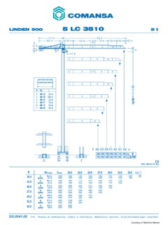 Comansa 5 LC 3510 Specifications