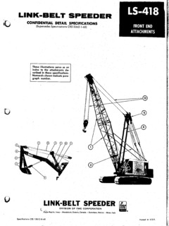 Link-Belt LS-418 Specifications