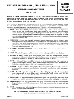 Link-Belt LS-50 Specifications